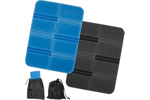 WISHSTAR 2-częściowa termiczna poduszka do siedzenia, do użytku na zewnątrz, składana, do użytku na zewnątrz, wodoodporna, poduszka do siedzenia dla dzieci, z torbą do noszenia, akcesoria do wędrówek, na