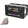 DIY Bluetooth Compatible Speaker Kit, Multi-Function FM Radio Soldering Project, USB Home Sound Amplifier Electronics Kit With Digital Display, LED Lights