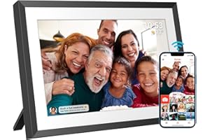 YENOCK FRAMEO WiFi Digital Photo Frame, 10.1 Inch Digital Picture Frame, 1280x800 IPS LCD Touch Screen, Auto-Rotat, Share Moments Instantly via Frameo App from Anywhere (Frameo WiFi 10.0 black)