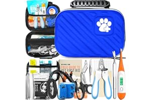 EVERLIT CARE EVERLIT Pet Medic First Aid Kit, Veterinarian Approved Pet Care Kit with 95 Pieces Medical, Outdoor and Emergency Supplies for Treating Dogs, Cats, Travel Friendly, Compact Bag