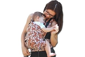 BABYMONKEY Butterfly - Regolo Marsupio Ergonomico - Arancio Reverse, Neonato (0-24 mesi)