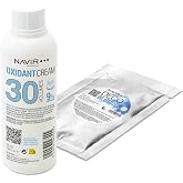 NAVIR Profesional | Hair Bleaching Pack | Decoblonde Blue Bleaching Powder up to 7 Shades with Keratin + Water Peroxide Cream