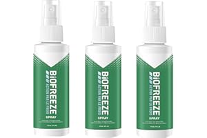 Biofreeze - Lot de 3 Sprays Action par le Froid - Soulage les douleurs musculaires et articulaires - 3 x 118ml (354 ml)