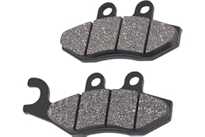 AHL 1 Paar Motorrad Vorderer Bremsbeläge kompatibel mit GILERA FX/FXR 125/180 Runner (Rear drum brake model/Heng Tong front caliper) 1997-2002/Runner 125/180 FX/FXR/SP (2T) 1999-2002