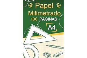 Papel milimetrado A4: 100 páginas milimétrico en blanco cuadriculadas 1mm dibujo técnico con tabla de contenidos - Cuaderno para gráficos a lápiz de ... - Material escolar hojas gran formato.