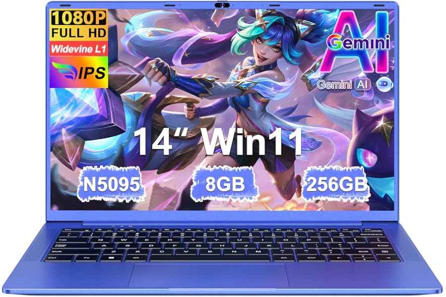 Ordenador Portátil 14 Pulgadas Celeron N5095 Upto 2,9 GHz