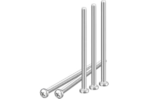 DTGN M3x50mm Pan Head Machine Screws, 100Pcs 304 Stainless Steel, Phillips Drive, Metric Coarse Full Thread, Bright Finish, Screws Bolts Kit