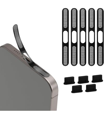 Gosknor Kit Antipolvere USB-C Per IPhone 15/16 - 5 Pezzi: Tappi, Coperture Altoparlante E Spazzola