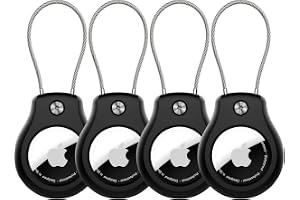 För Apple AirTag nyckelringhållare 4-pack, vattentät AirTags nyckelring för bagage, nyckelring, bagage, ryggsäck