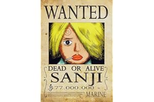 Poster One Piece Sanji Wanted Anime Manga