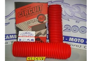 AER MOTO SPARE PARTS Paire de soufflets de fourche rouges 32 dents 39/54 XT 600 660 TRANSALP 600 650 DOMINATOR 600 650