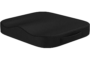 ‎BONMEDICO bonmedico Sitzkissen orthopädisch - Ergonomisches Memory Foam Kissen für Bürostuhl, Auto, Rollstuhlkissen oder Sitzerhöhung für Erwachsene - Wellness Schwarz