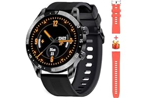 Blackview Smartwatch Herren, X1 Fitnessuhr Rund Volle Touchscreen 5ATM Wasserdicht Sportuhr Fitness Tracker mit Pulsuhr Schlafmonitor Schrittzähler Damen Aktivitätstracker für iOS Android