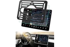 ASZSK Protector Pantalla para Tesla Model 3 Model Y, 9H Screen Protector de Cristal Templado, Protector Pantalla Tesla AG Mate, 15" Protector de Pantalla de Navegación con Paletas de Instalación