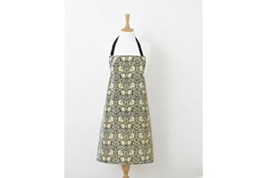 LAURA'S BEAU WILLIAM MORRIS Licensed William Morris Design Pimpernel Cream PVC/Oilcloth Wipe Clean Floral Apron