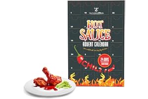 TILZ GEAR Chilli Advent Calendar 2023 Hot Sauce Gift Set Food Advent Calendar - Gourmet 24 Days Of World Chilli Sauce Christmas Countdown Women Mens Advent Calendar 2023 Gifts For Adult Chilli Lovers