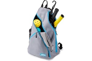 Jaya Lightweight Pickleball Bag, Adjustable Straps Backpack for Tennis, Badminton Equipment with Fence Hook, Reversible Paddle Bag 4 Colors Optional for Men and Women