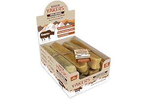 YAKERS Himalayan Natural Dog Chew Bars, Extra Long-Lasting Dog Treats & Occupier - Original, XL (Pack of 10) - Healthy Himalayan Chews for Dental Health & Enrichment