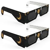 VOLTNGO Solar Eclipse Glasses Pack of 2 &ndash; ISO 12312-2 and CE Certified Glasses to See the Sun Safely &ndash; Total Eclipse August 1