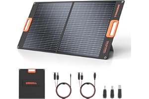 GRECELL 100 W Portable Solar Panel für Power Station Generator, 20 V Foldable Solar Panel Solar Ladegerät mit MC-10 hocheffiziente Batterie-Ladegerät für Outdoor Camping Van RV Reise Garten