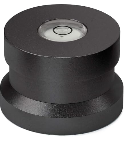 Adaptateur 45 Tours Pour Platine Vinyle - Aluminium Massif Pour Disques 7 Pouces - Noir