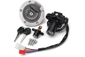 Motorcykel Tändbrytare För YZF R1 För YZF-R1 1998-2003 R6 1999-2005 För FJR1300 2004-2010 FZ6 FZ6R FJ1300 Tändningslås Bränsl