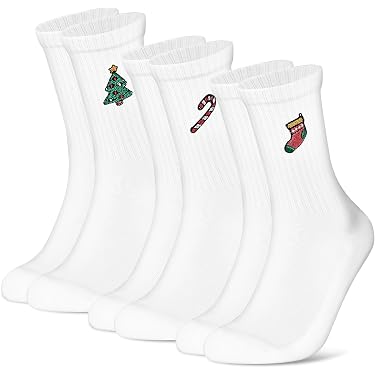 YUEVO 5 Paar Herrensocken – Weiße & Schwarz Sportsocken, Baumwolle, Gepolstert, Größe 38-47