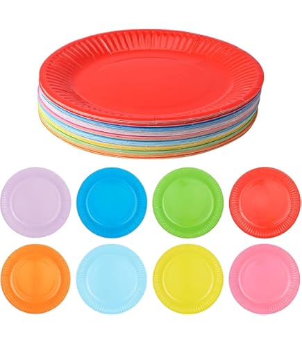Piatti di carta colorati argento DOpla 18 per feste Natale