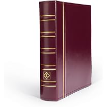 Leuchtturm Álbum Optima Classic Con Anillas – Carpeta De Polipiel Roja Con Funda Protectora Para Monedas Y Sellos