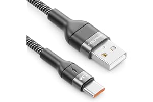 deleyCON 3,0m Kabel USB-C 3.1A - Kabel ładujący i Danych USB-A do USB-C do iPhone 17 16 15 Pro Max Air, Galaxy A16 A56 S25 S24 S23, Pixel, iPad Pro, Laptopa, AirPods, Tabletu, Switch, PS5