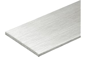 sourcing map 316L Stainless Steel Flat Bar 100mm Length 40mm Width 3mm Thickness Metal Strips Brushed Finish for DIY Kitchen Craft Machinery Building Chemical Industry, 2pcs