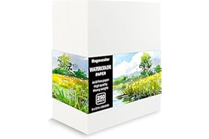 DagouColor Watercolor Paper, 9" x 12", 200GSM, 250 Pcs Bulk Water Color Paper, Art Supplies for Artists Adults Boys Girls Students, Painting, Drawing, Mixed Media