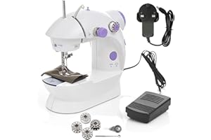 ATEK Small Sewing Machine for Beginner Portable handheld Mini Sewing Machine Lightweight Ample Space for Guiding Sewing Cloth with Double Thread Ideal for Beginners Learners