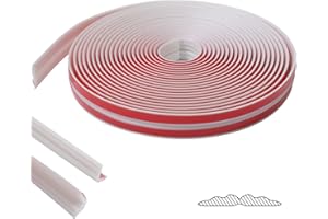 JSIWOTH 2cmX3M Multifunctional Moulding Trim, Peel and Stick Trim Flexible, Inside &Outside Corner, Caulk Strip for Wall Floor Window Door Ceiling Waterproof Self-Adhesive White