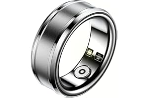 feifuns Smart Rings Wearable, Fitness Trackers with Multiple Sport Modes, Sleep Tracking - Heart Rate - Blood Oxygen - Temperature Trends - IP68 Waterproof (Silver, 9#)