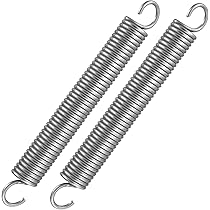 Zugfedern Mit Haken 5 Stück - 1.2mm×10mm×50mm, Rostfreier Stahl, Für Bodentreppe & Garagentor