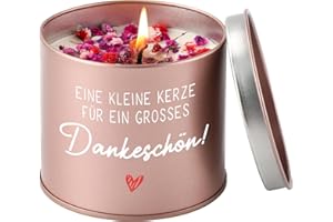 CadeauJoie Dankeschön Geschenke, Danke Geschenke für Frauen, 9OZ Lavendel Kerze Danke Geburtstag Geschenk für Mama Oma Freundin Lehrerin Erzieherin Abschiedsgeschenk Kollegin kollegen