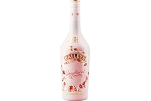 Baileys Strawberries & Cream, licor de crema de whisky irlandesa con certificación B-Corp, 700 ml