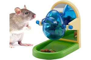 Jevnd Rat Enrichment Toys, Interactive Foraging Toys for Rats, Intelligence Growth Rat Enrichment Puzzle Games, Treat Dispensing Slow Feeder for Rats Cage Toy, Bird Foraging Toy for Parakeet Conure