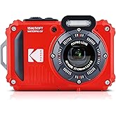 KODAK PIXPRO WPZ2 15M Su Ge&ccedil;irmez Fotoğraf Makinesi - 16MP, 4x Optik Zoom, 1080P Full HD Video (Kırmızı)
