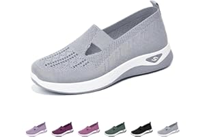HUOGHEBG Scarpe Donna Sneakers, Scarpe Ortopediche Donna Leggere Sneakers, Scarpe Donna con Plantare Estraibile Scarpe da Ginnastica Sportive Sneakers Running Basse Basket Sport Outdoor Fitness Mesh Scarpe