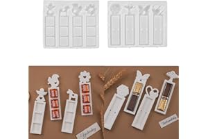 ‎SKEADEX Silicone Moulds, Money Gift, 8 Silicone Moulds, Money Gift, Casting Mould, Money Gift with Angel, Snowflake, Heart Pattern, Plaster Moulds for Casting, Silicone Christmas Silicone Mould Summer