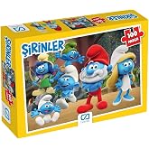 CA Games Şirinler Lisanslı 100 Par&ccedil;a 34x24cm &Ccedil;ocuk Puzzle Yapboz Serisi
