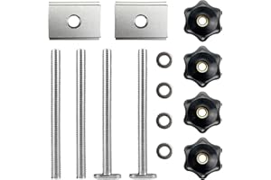 SHUIYUE Lot de 14 colliers de serrage en T M8 avec écrou coulissant en T, accessoires pour le travail du bois