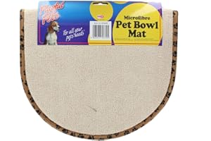 Playful Pets PMS Tapis de gamelle en Microfibre avec Carte de tête
