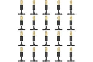 Kalolary Bewässerungsdüse Einstellbare Kupferzerstäubungsdüse Connect 47 Schlauch Mikrodüse Tropfbewässerungssprühgerät Gartenkühlungs-Bewässerungsausrüstung 3-Wege-Tropfbewässerungs-Universalanschlus