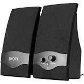 مكبر صوت سنوبي SN-84 2.0 USB، أسود