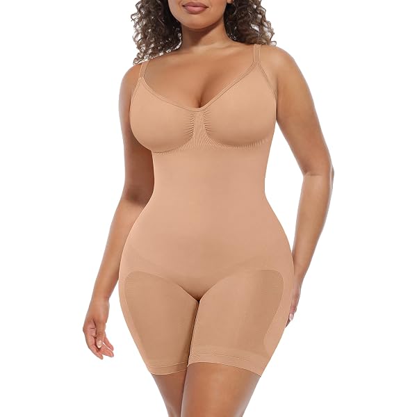 SHEKINI Body Gainant Femme Ventre Plat Gainant Minceur Invisible Gaine Culotte Amincissante Body Sculptant Femme Shapewear Bodysuit Combinaison Short
