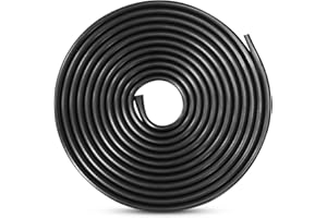 Tuokay 32.8ft 10m TPO Rubber Car Door Protectors, Edge Protection Strip, Door Edge Trim (Black)