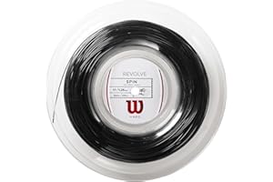 Wilson Revolve Spin - Corda per racchetta da tennis, 16 G/1,3 mm